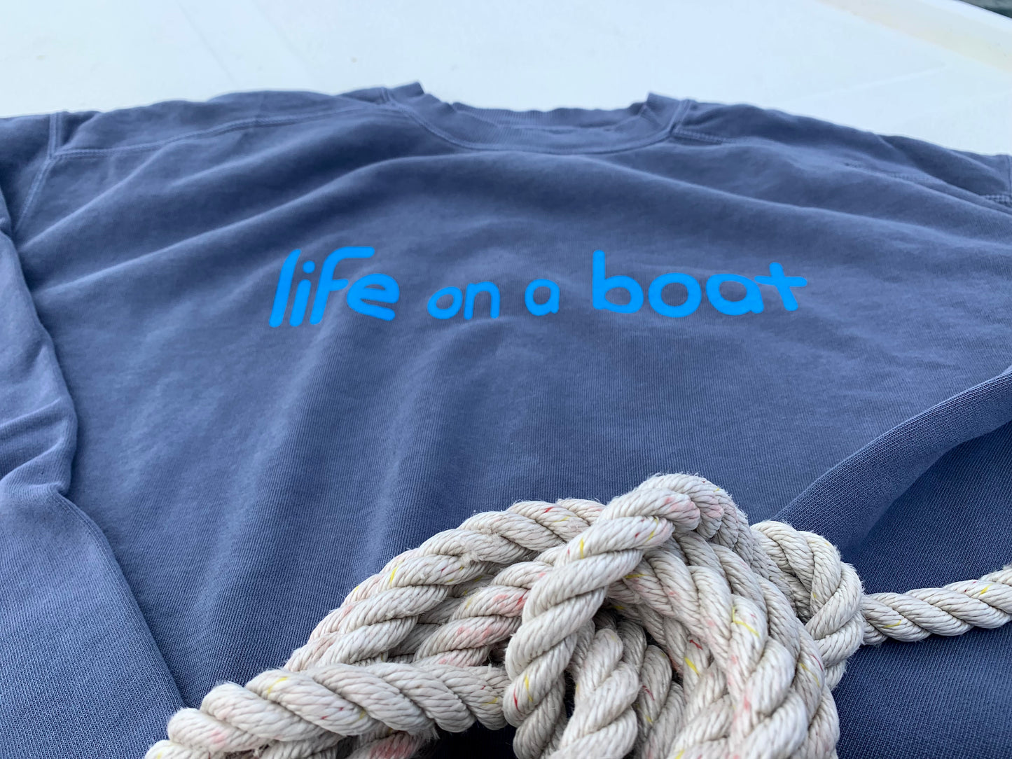 Life on a Boat Crew Sweatshirt