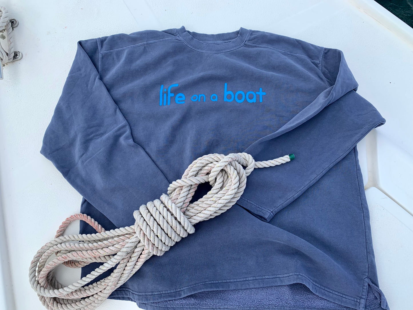 Life on a Boat Crew Sweatshirt